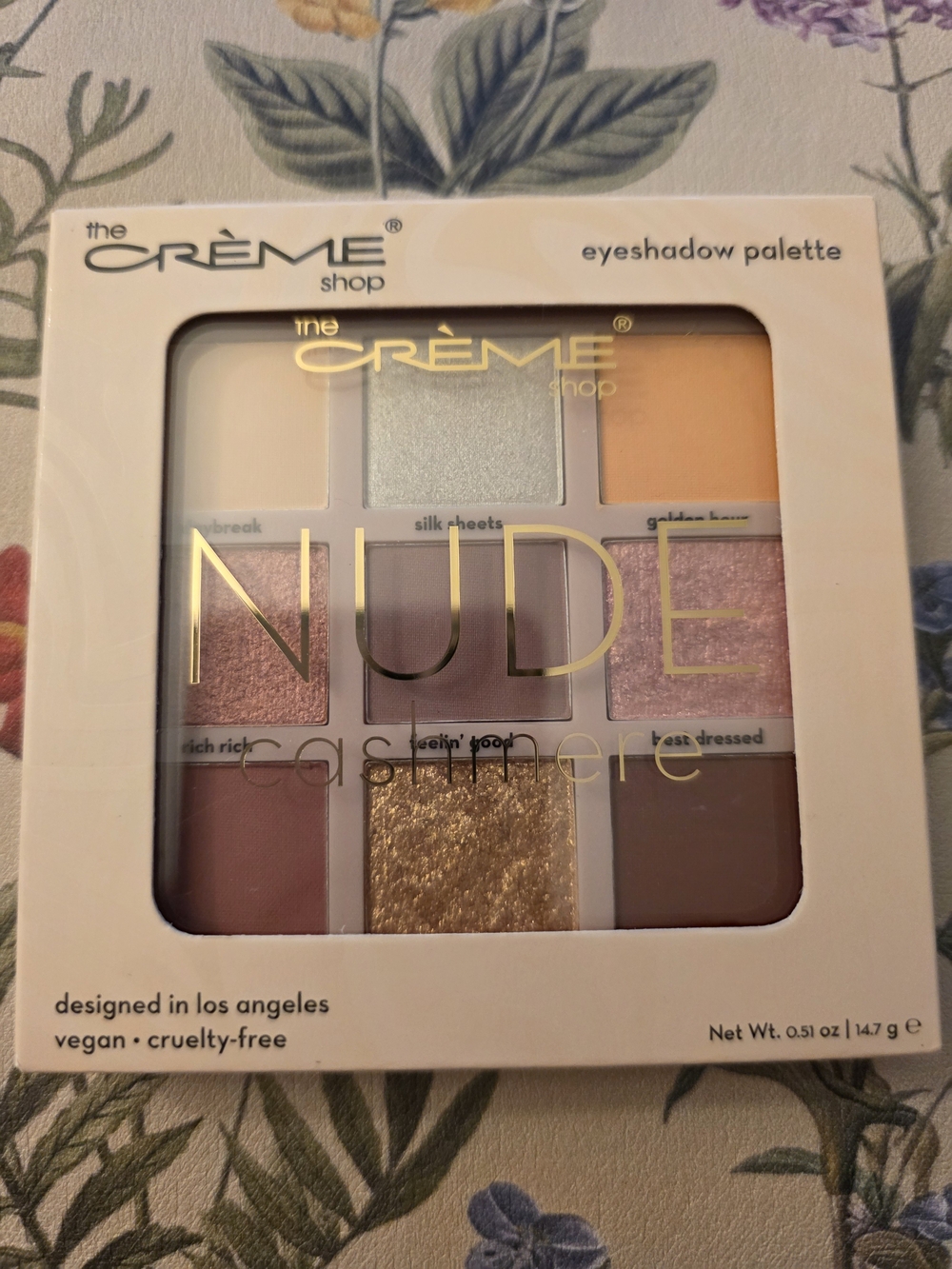 The Crème Shop Nude Cashmere Eyeshadow Palette - Pink & Neutral Tones